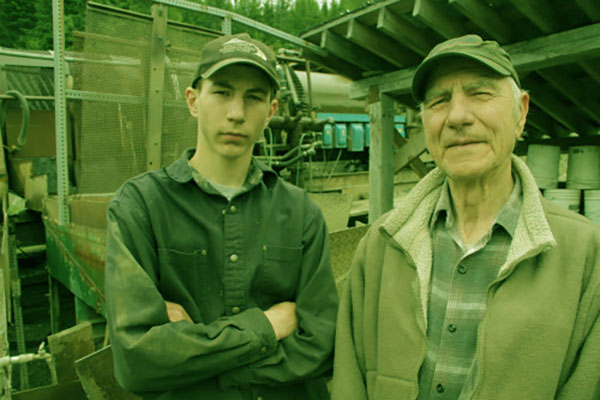 Image of Parker Schnabel with Grandfather John Schnabel.