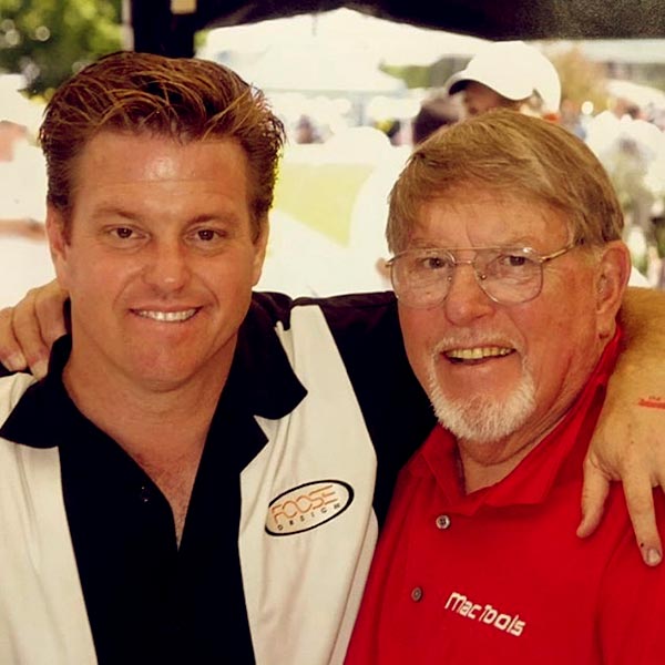 Image of Bryan Fuller with his mentor, Chip Foose