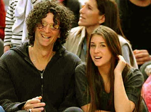 Image of Ashley Jade Stern with her celebrity father, Howard Stern